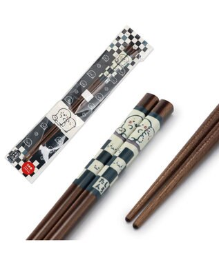 Imda 30セット しらたま様オーダー品 しろたん 木製箸 21㎝《しろたん＆らっこいぬ和柄》 / Mother