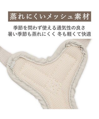 PET PARADISE ペットパラダイス アクティブハーネス 花柄りぼん ＳＳ 小型犬 オフホワイト