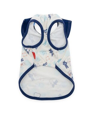 PET PARADISE リサとガスパール 接触冷感 タンクトップ 《マリン柄》 小型犬 ホワイト×ネイビー