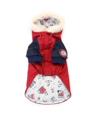 PET PARADISE スヌーピー 遠赤外線 コート 《ボルドー》 小型犬 ボルドー