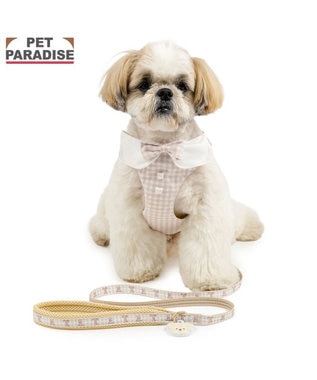 PET PARADISE ペットパラダイス くまちゃん 襟付き スリム ハーネス＆リード Ｓ 小型犬