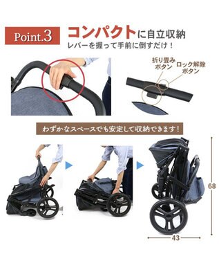 PET PARADISE smooca ラージ ペットカート 《デニム調》 -