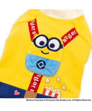 PET PARADISE ミニオン ボブ サスペンダー上下セット風 パンツつなぎ 小型犬 イエロー