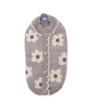 PET PARADISE ペットパラダイス お花もこセーター  超小型犬 小型犬 グレー