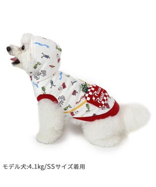 PET PARADISE ディズニー トイ・ストーリー  ピザプラネット柄 パーカー 【小型犬】 -