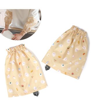 Mother garden しろたん キッチン用アームカバー 《食いしん坊柄》 レディース フリーサイズ 食いしん坊柄