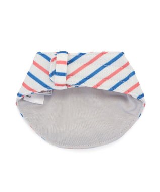 PET PARADISE リサとガスパール クールバンダナ 《ボーダー》 中型犬 ホワイト