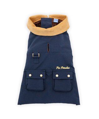 PET PARADISE ペットパラダイス 襟付き ジャケット 小型犬 ネイビー