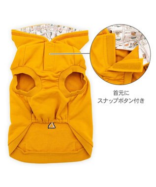 PET PARADISE スヌーピー ワッペン パーカー 小型犬 オレンジ