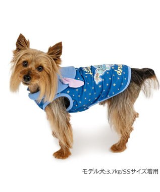 犬のキャラクター ストラップ 青 ディズニー スティッチ ポケットクール タンクトップ 小型犬