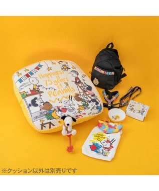 PET PARADISE スヌーピー 75周年 クッション 小型犬 イエロー