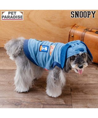 PET PARADISE スヌーピー デニム パーカー 《ネイビー》 小型犬