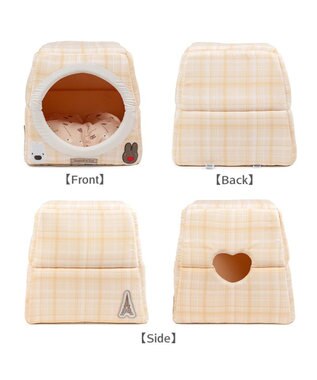 PET PARADISE リサとガスパール ２ｗａｙハウス 《チェック柄》 イエロー