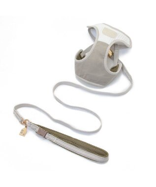 PET PARADISE シンプル リード付きハーネス 【３Ｓ】 ベージュ