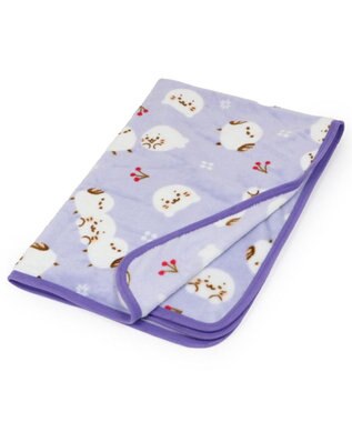 Mother garden しろたん ひざかけ 《シマエナガ》 70×100cm パープル