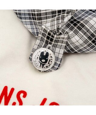 PET PARADISE リサとガスパール  パーカー《チェック柄》 小型犬 オフホワイト