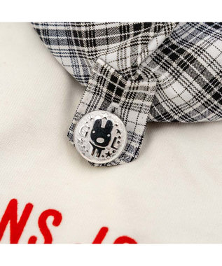 PET PARADISE リサとガスパール  パーカー《チェック柄》 小型犬 オフホワイト