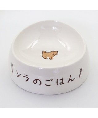 PET PARADISE 【受注生産】ペットパラダイス えさ皿 食器  名前と誕生日が入ります！ オーダーメイドフードボウル【大】 ホワイト