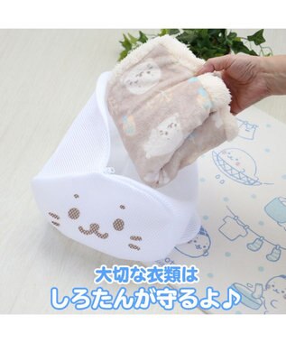 Mother garden しろたん ランドリーネット ポーチ Mサイズ 洗濯ネット 白～オフホワイト