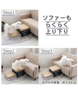 ペット用品 犬 猫 お手入れ ケア用品 ペットパラダイス 犬 ステップ 階段 スヌーピー ２段 ステップ 収納付き ゆとり ソファ ベッド 昇り降り ヘルニア予防 ケガ防止 介護用品 犬用 ペット Pet Paradise 通販 雑貨とペット用品の通販サイト マザーガーデン