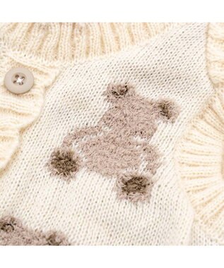 PET PARADISE ペットパラダイス もこもこセーター 《くま柄》 小型犬 オフホワイト