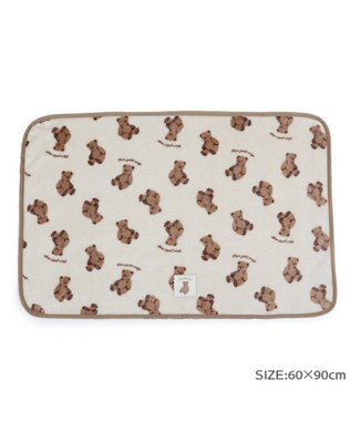 PET PARADISE ペットパラダイス くまちゃん ボア ブランケット オフホワイト×ブラウン