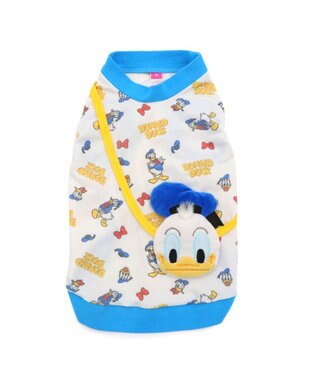 PET PARADISE ディズニー ドナルドダック ポーチ トレーナー 小型犬 ホワイト×ブルー
