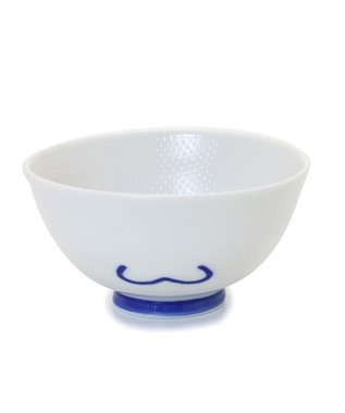 Mother garden しろたん ごはん粒がくっつきにくい ご飯茶碗  【小】 《顔ぼん柄/しろたん&らっこいぬ柄》 単品 顔ぼん柄
