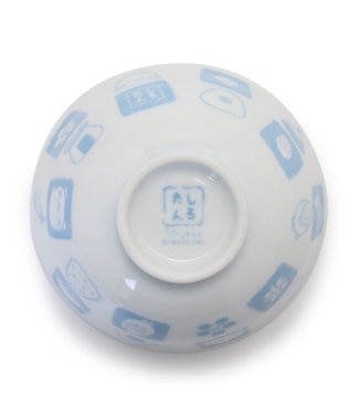 Mother garden しろたん ごはん粒がくっつきにくい ご飯茶碗  【小】 《顔ぼん柄/しろたん&らっこいぬ柄》 単品 しろたん&らっこいぬ柄