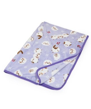 Mother garden しろたん ハーフ毛布 《シマエナガ》 100×140cm パープル