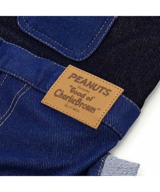 PET PARADISE スヌーピー デニム オーバーオール風 ロンパース 小型犬 ホワイト×ブラック