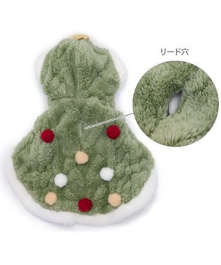 PET PARADISE ペットパラダイス ツリー ポンチョ 小型犬 グリーン