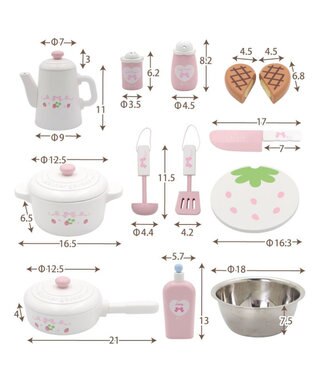 Mother garden マザーガーデン スウィートストロベリー デラックスキッチン ホワイト
