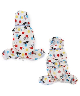 PET PARADISE リサとガスパール フルカバー レインコート 《風船柄》  小型犬 風船柄