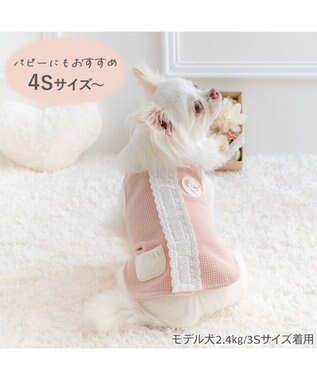 PET PARADISE ペットパラダイス やさしい ベスト 《花苺》 小型犬 ピンク