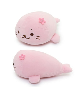 Mother garden しろたん 桜色 ふわもち マスコット 22cm ピンク(淡)