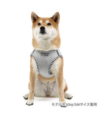 PET PARADISE リサとガスパール ベストハーネス 《エッフェル》 ＳＭ グレー