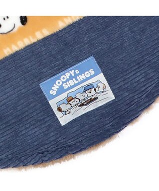 PET PARADISE スヌーピー 遠赤外線 ボアマット 《ブラザー柄》 丸型  (70cm) ブラザー柄