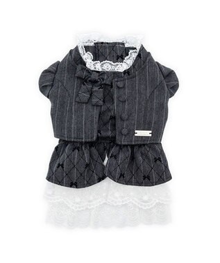 PET PARADISE cherircouture ジャケットワンピース 小型犬 ブラック