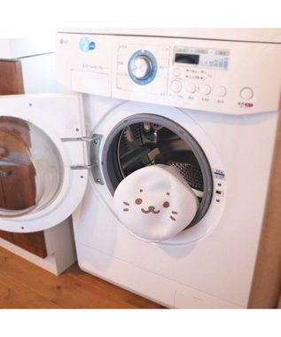 Mother garden しろたん ランドリーネット ポーチ Mサイズ 洗濯ネット 白～オフホワイト