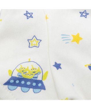 PET PARADISE ディズニー トイ・ストーリー ふわふわエイリアン ロンパース 小型犬 ホワイト×ライム