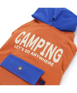 PET PARADISE 四角ポケット付きパーカー《オレンジ》【小型犬】 オレンジ