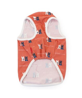 PET PARADISE リサとガスパール  ペティヒート 天竺 タンクトップ 《頬杖柄》 超小型犬 小型犬 頬杖柄