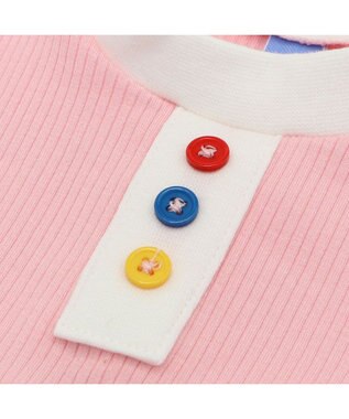 PET PARADISE リサとガスパール ワンピース 《シャボン玉》 小型犬 ホワイト×ピンク