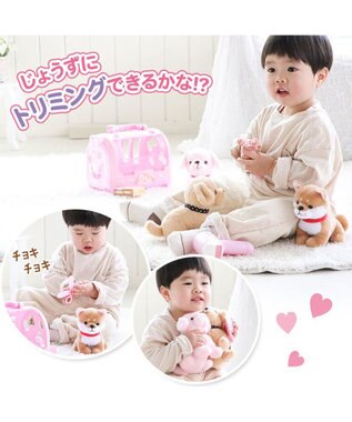 Mother garden マザーガーデン わんちゃん お世話 キャリーセット トリミングセット付き 茶色プードル