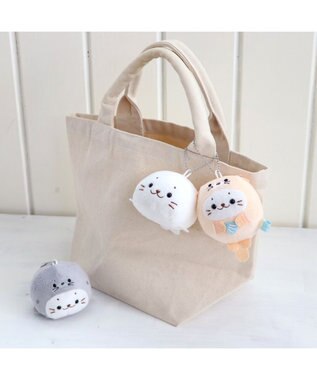 Mother garden しろたん まーるい マスコット キーホルダー 【単品】 《しろたん / ゴマフアザラシ / ラッコ 》 しろたん