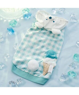 PET PARADISE ペットパラダイス くまさん エコメイド タンクトップ 《 アイス柄》 小型犬 グリーン