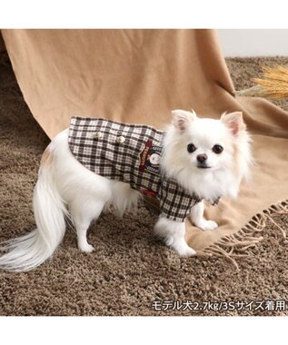 PET PARADISE スヌーピー テーラード ジャケット 小型犬 ブラウン