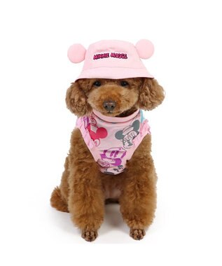 PET PARADISE ディズニー ミニーマウス バケットハット付き Tシャツ 小型犬 ピンク