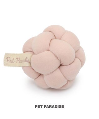 PET PARADISE ペットパラダイス 猫 編み ボール トイ  《ピンク》単品